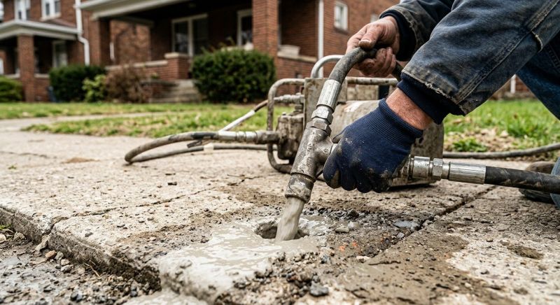 Patio Mudjacking in Des Moines, IA