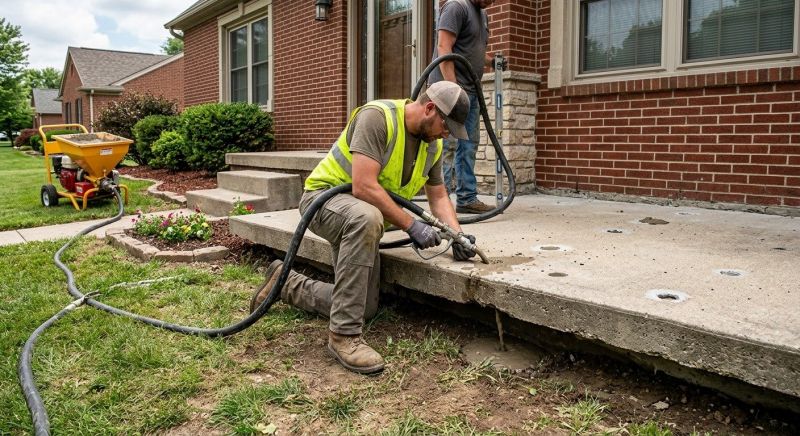Slab Leveling in Des Moines, IA